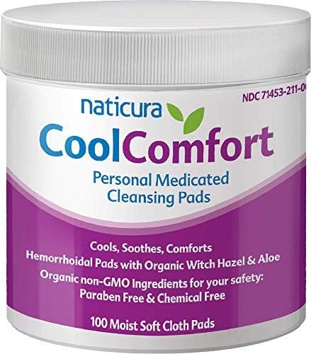 Amazon.com: Naticura CoolComfort Personal Cleansing Pads with Organic Witch Hazel and Aloe Vera -... | Amazon (US)