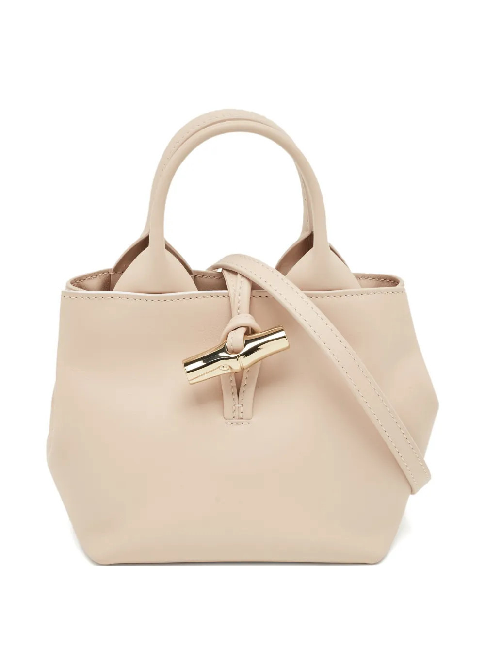 Longchamp extra small Le Roseau leather tote bag - Pink | Farfetch Global