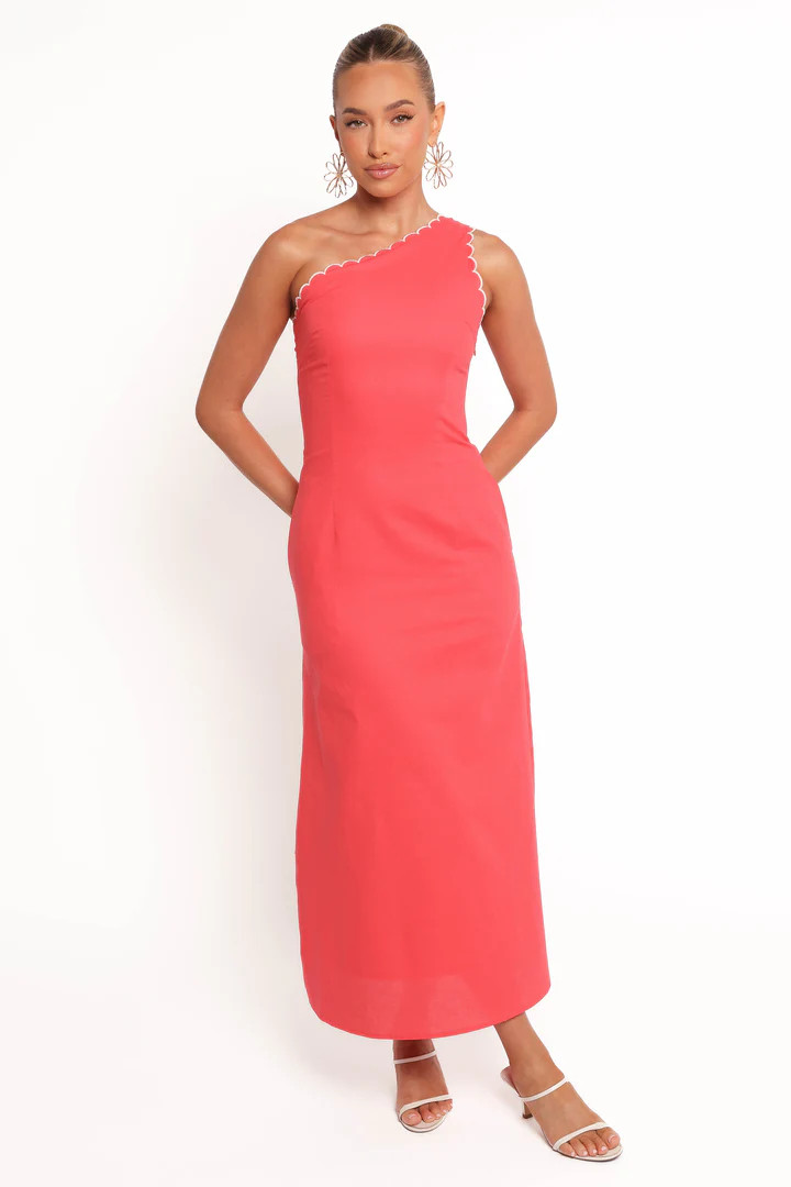 Amani Midi Dress - Coral | Petal & Pup (US)