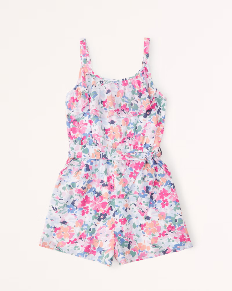 cinched waist romper | Abercrombie & Fitch (US)