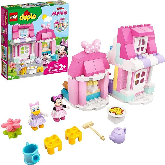 LEGO DUPLO Disney Minnie’s House and Café 10942 Dollhouse Building Toy for Kids, Boy... | Amazon (US)
