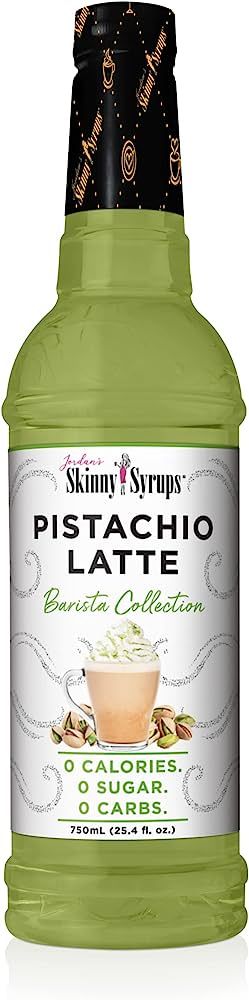 Jordan's Skinny Syrups, Pistachio Latte Coffee Syrup, Sugar Free, 25.4 Ounces (Pack of 1), Barist... | Amazon (US)