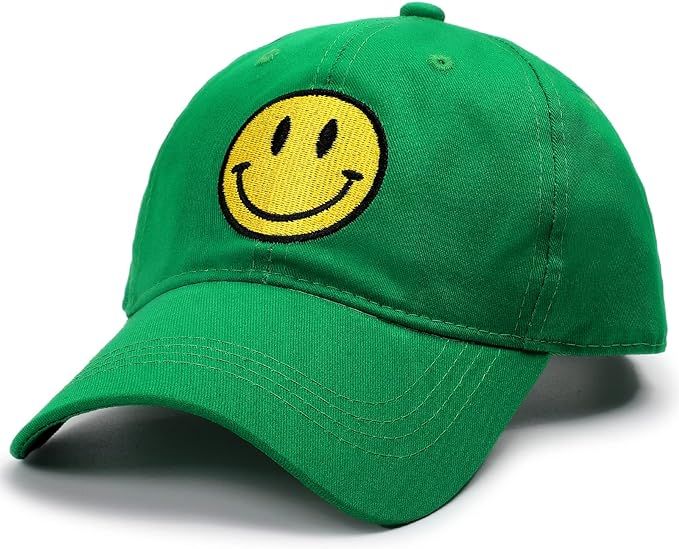SONMONY Smiley Face Trucker Hat Washed Dad Hat for Men Women Cute Baseball Caps Unstructured Smil... | Amazon (US)