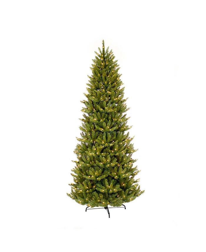 Puleo International 6.5 ft. Pre-lit Slim Franklin Fir Artificial Christmas Tree 350 UL listed Cle... | Macys (US)