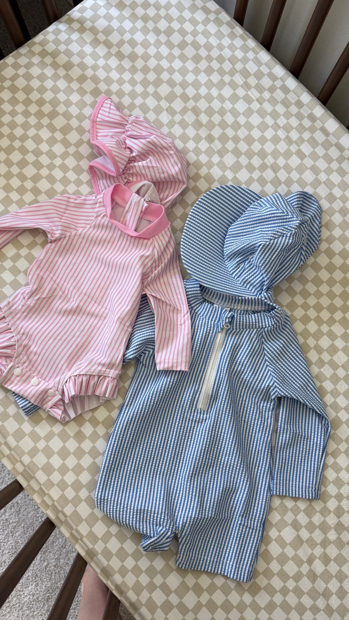 Newborn baby girl and baby boy swimsuits from Amazon!