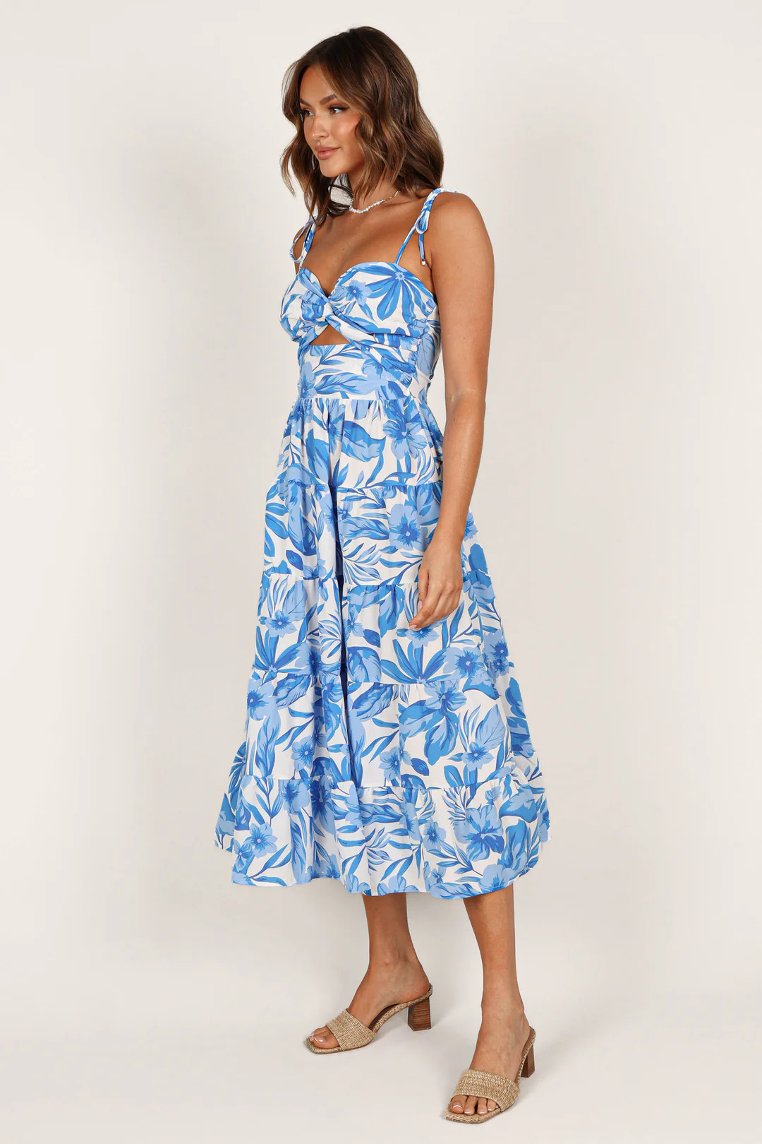 Rose Midi Dress - Blue/White | Petal & Pup (US)
