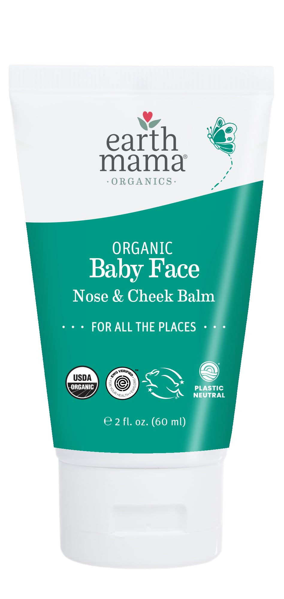 Earth Mama Organic Baby Face Nose & Cheek Balm | Moisturizer with Calendula Oil for Dry Skin Care... | Amazon (US)