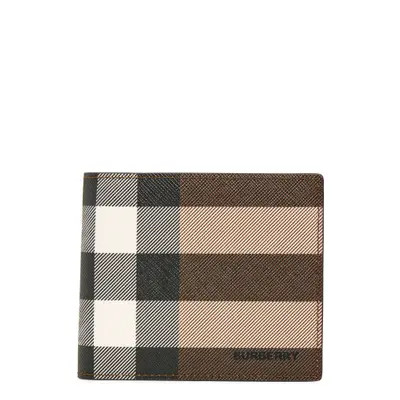 burberry Giant Check Bifold Wallet in Dark Birch Brown at Nordstrom | Nordstrom