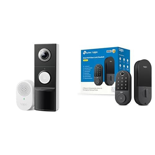 Tapo Front Door Security Bundle – 2K Video Doorbell Camera + Smart Door Lock | Amazon (US)
