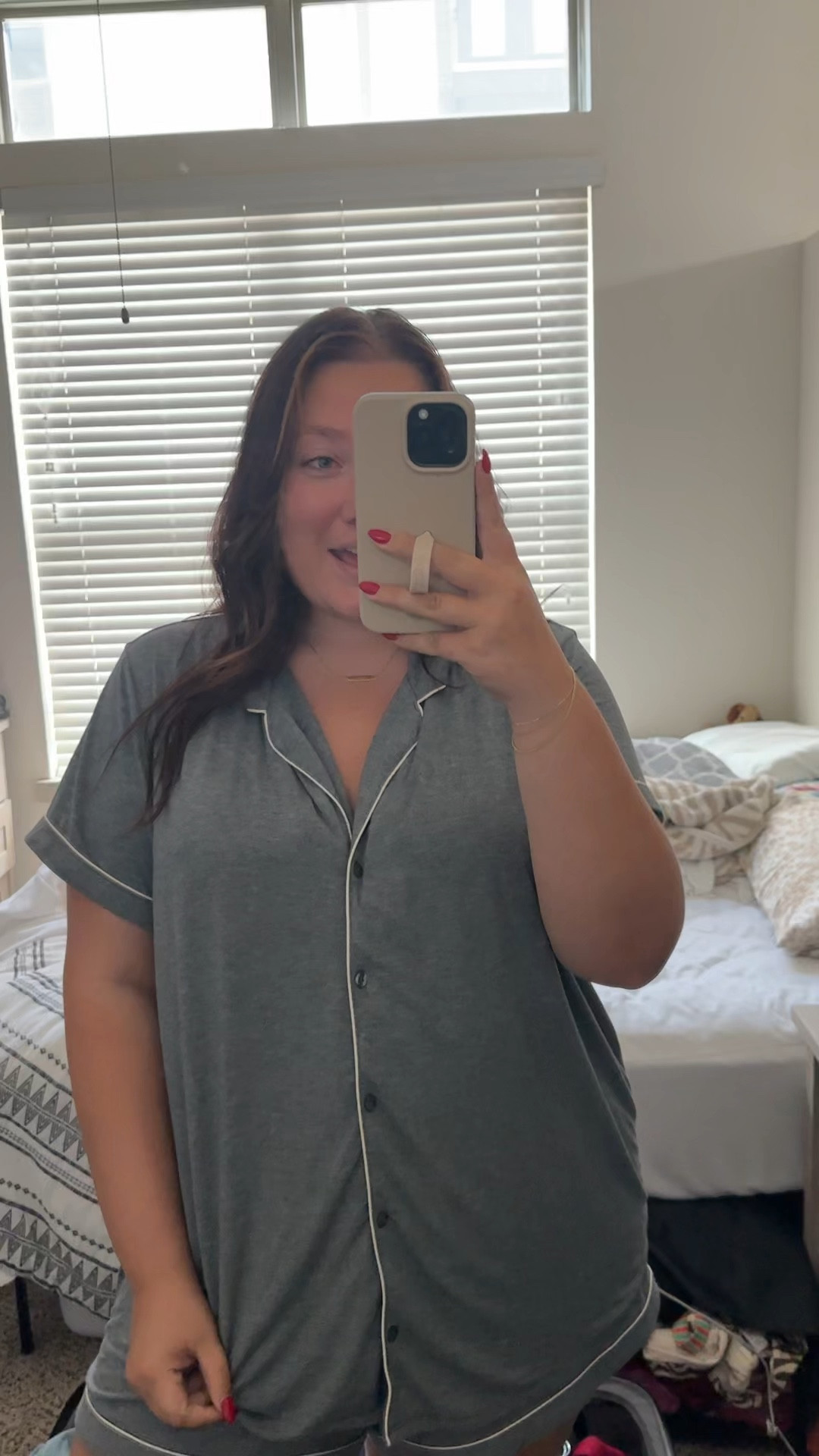 one of my favorite pj sets! So soft and comfy, under $50 and I’m wearing the 1X! I have the pants version too just prefer to sleep in shorts! 

#LTKFindsUnder50 #LTKPlusSize #LTKxNSale