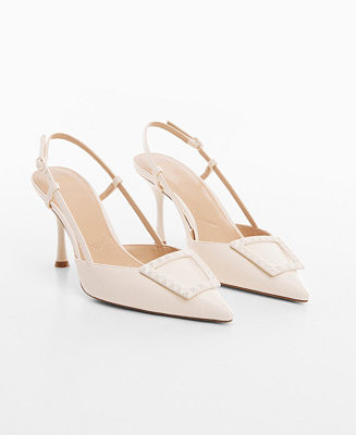 MANGO Women's Sling Back Heel Shoes - Macy's | Macy's