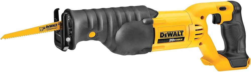 DEWALT 20V MAX Reciprocating Saw, 3,000 Strokes Per Minute, Variable Speed Trigger, Bare Tool Onl... | Amazon (US)