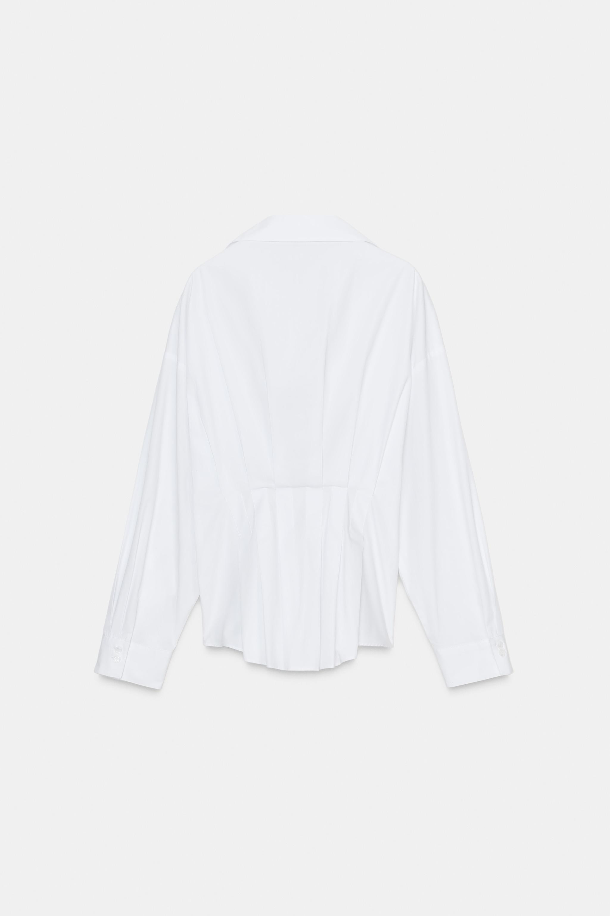 PLEATED POPLIN SHIRT | Zara US