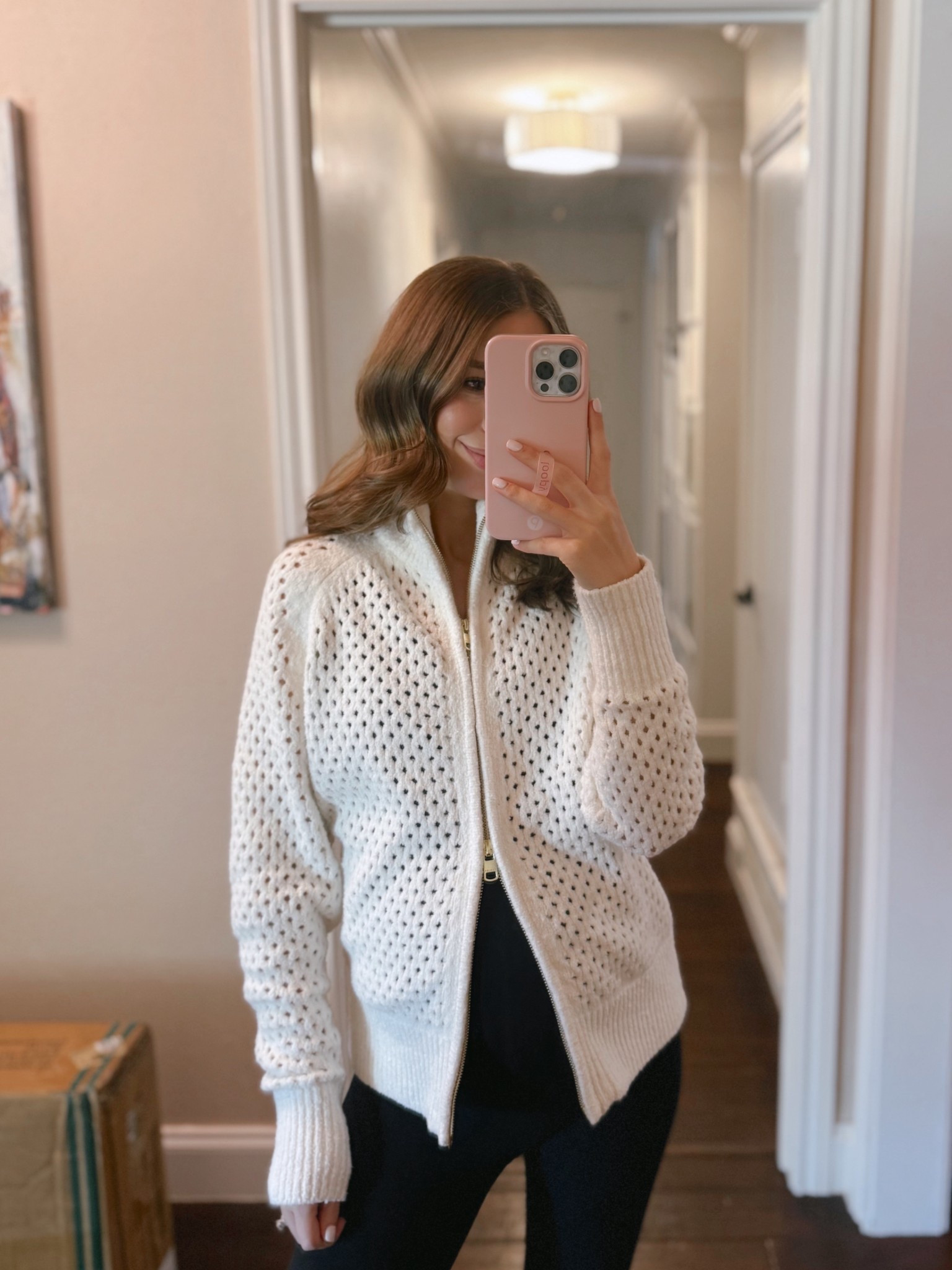 This sweater is not maternity but I’m putting this double zipper to good use to accommodate the bump 🤰 So cozy and almost all sizes back in stock!! I’m in the XS. 

#LTKBump #LTKSeasonal #LTKActive