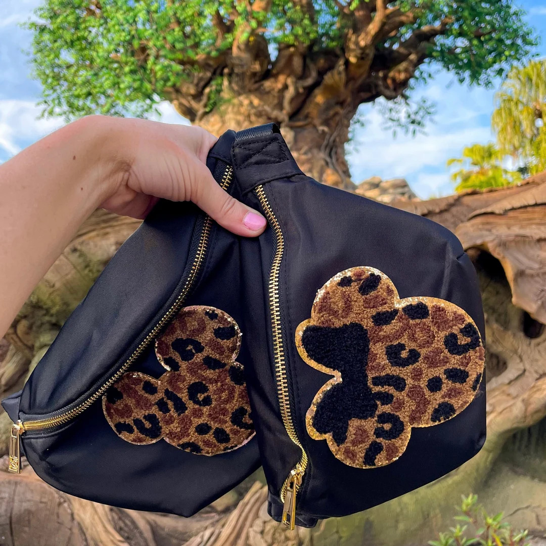 Cheetah Mickey Fanny Pack and Cheetah Minnie Fanny Pack. Animal Kingdom Minnie Patch. Animal King... | Etsy (US)