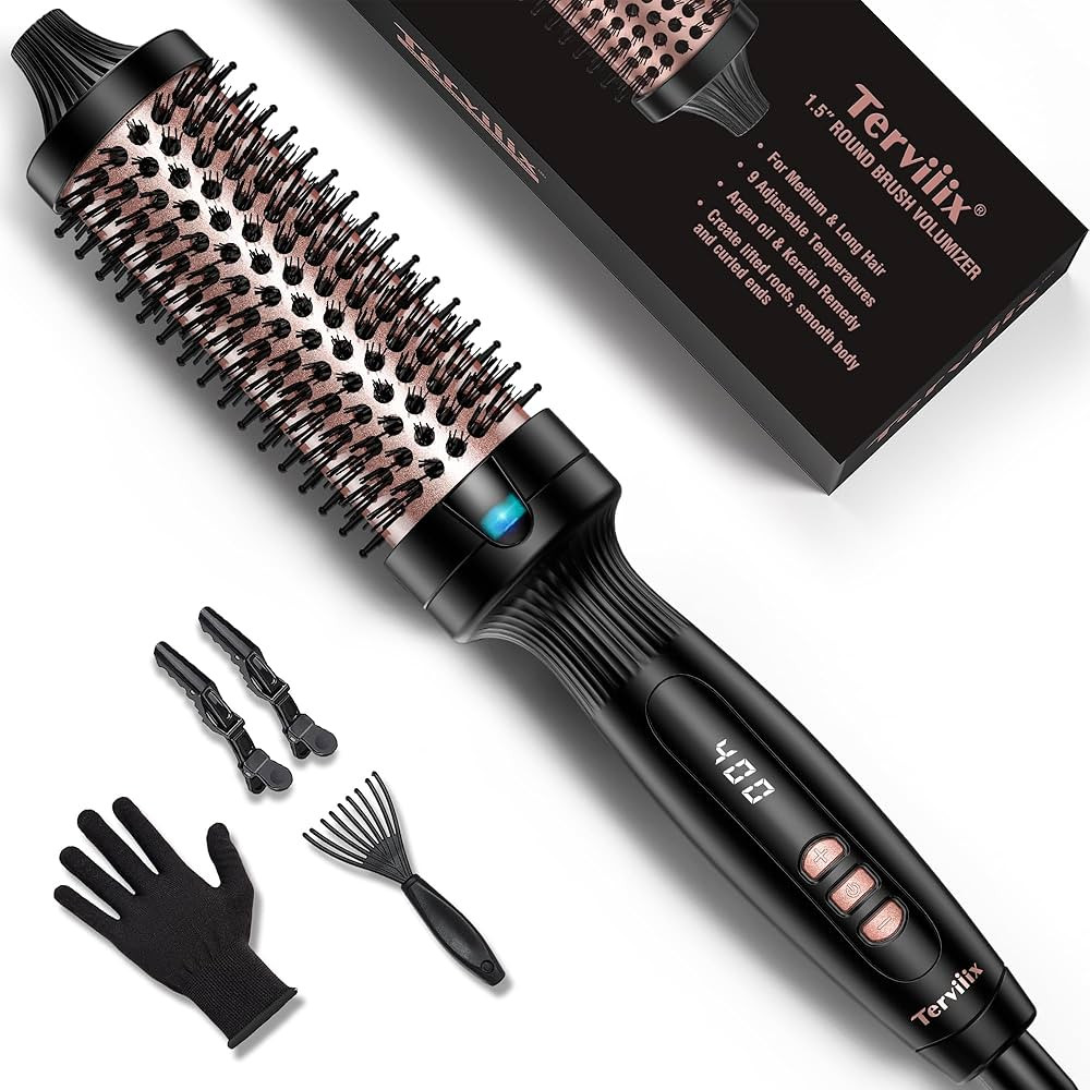 Terviiix Thermal Brush 1.5 Inch Create Voluminous Style & Loose Hair, Ceramic Tourmaline Ionic Ho... | Amazon (US)