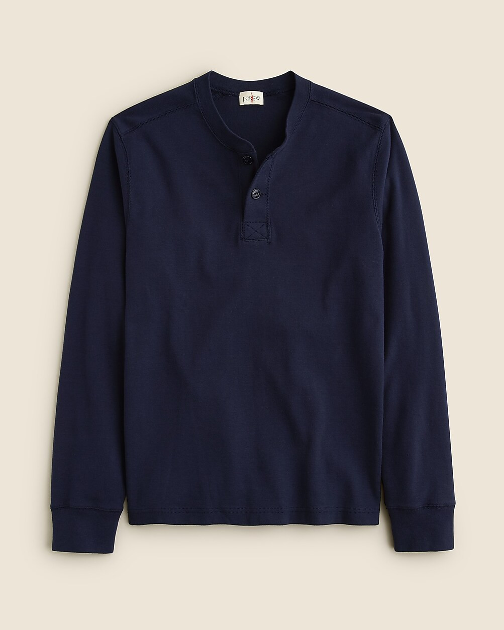 Heritage brushed rib-knit henley | J. Crew US