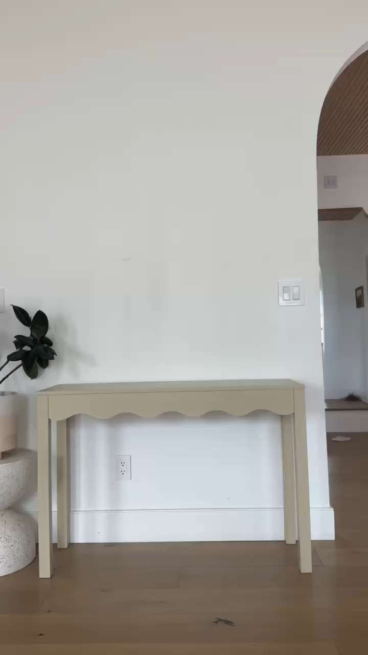 A console table with the cutest scallop details!  

 #LTKHome