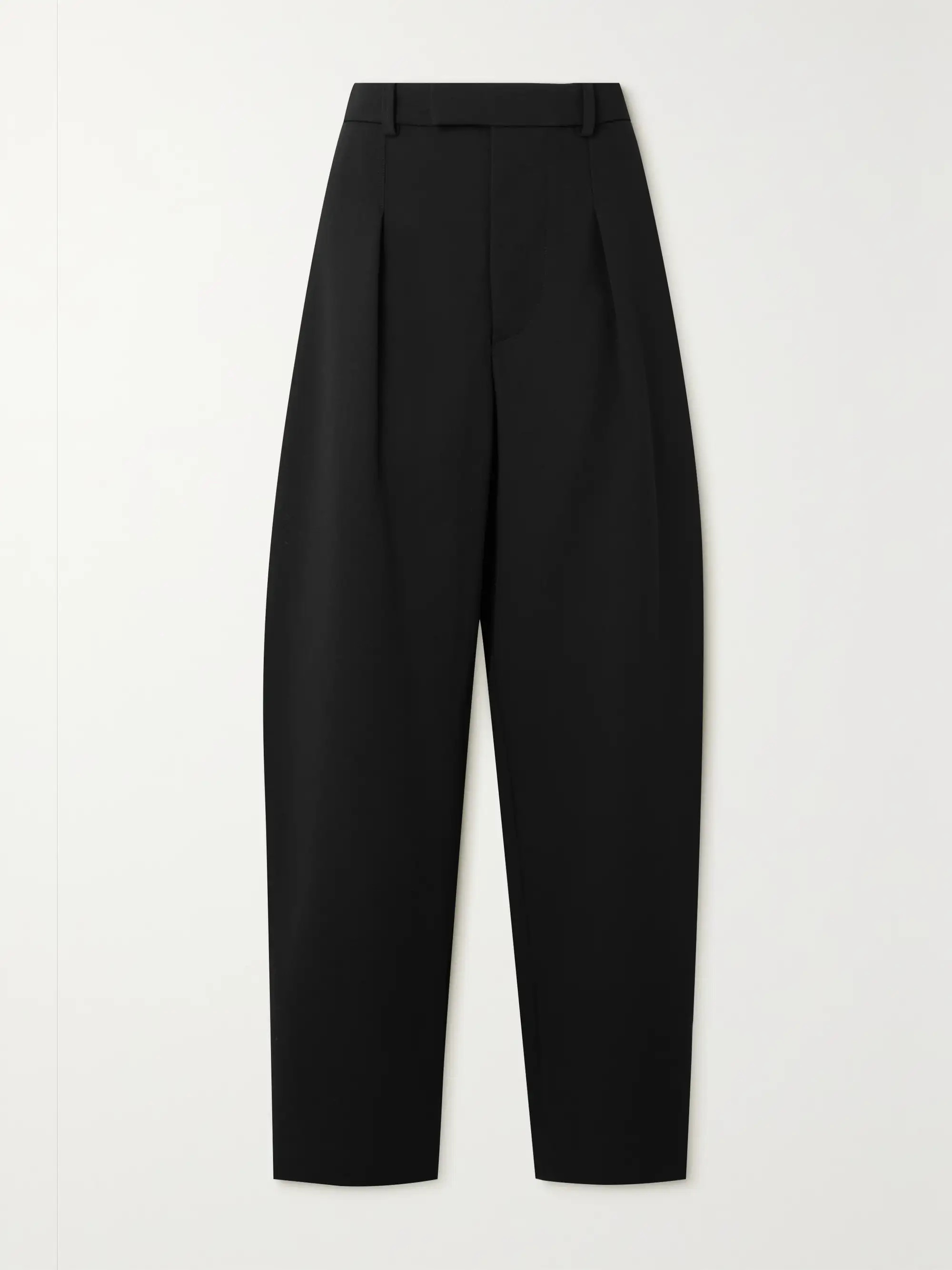 + Hailey Bieber pleated wool wide-leg pants | NET-A-PORTER (US)