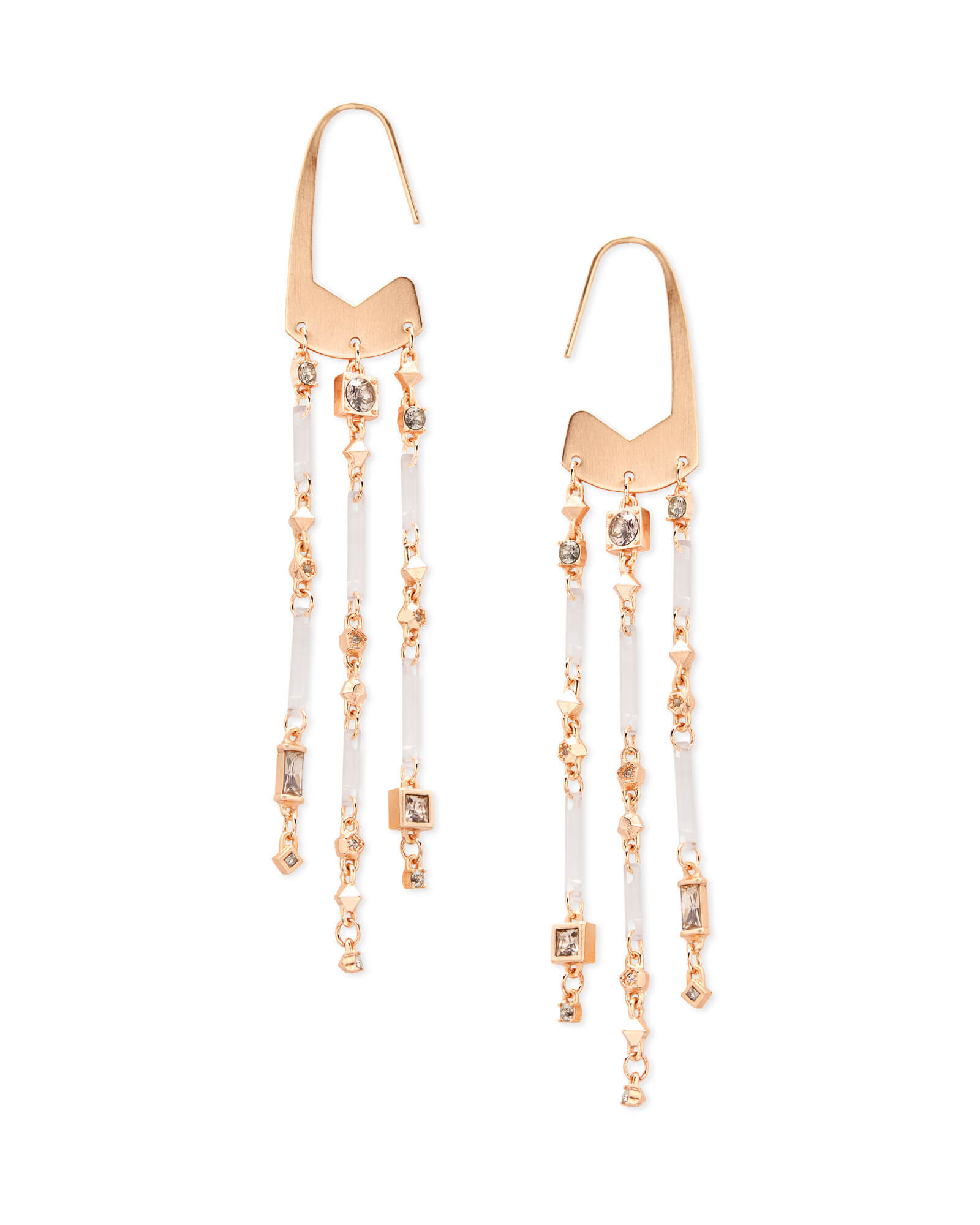 Corza Rose Gold Statement Earrings in Blush Mix | Kendra Scott