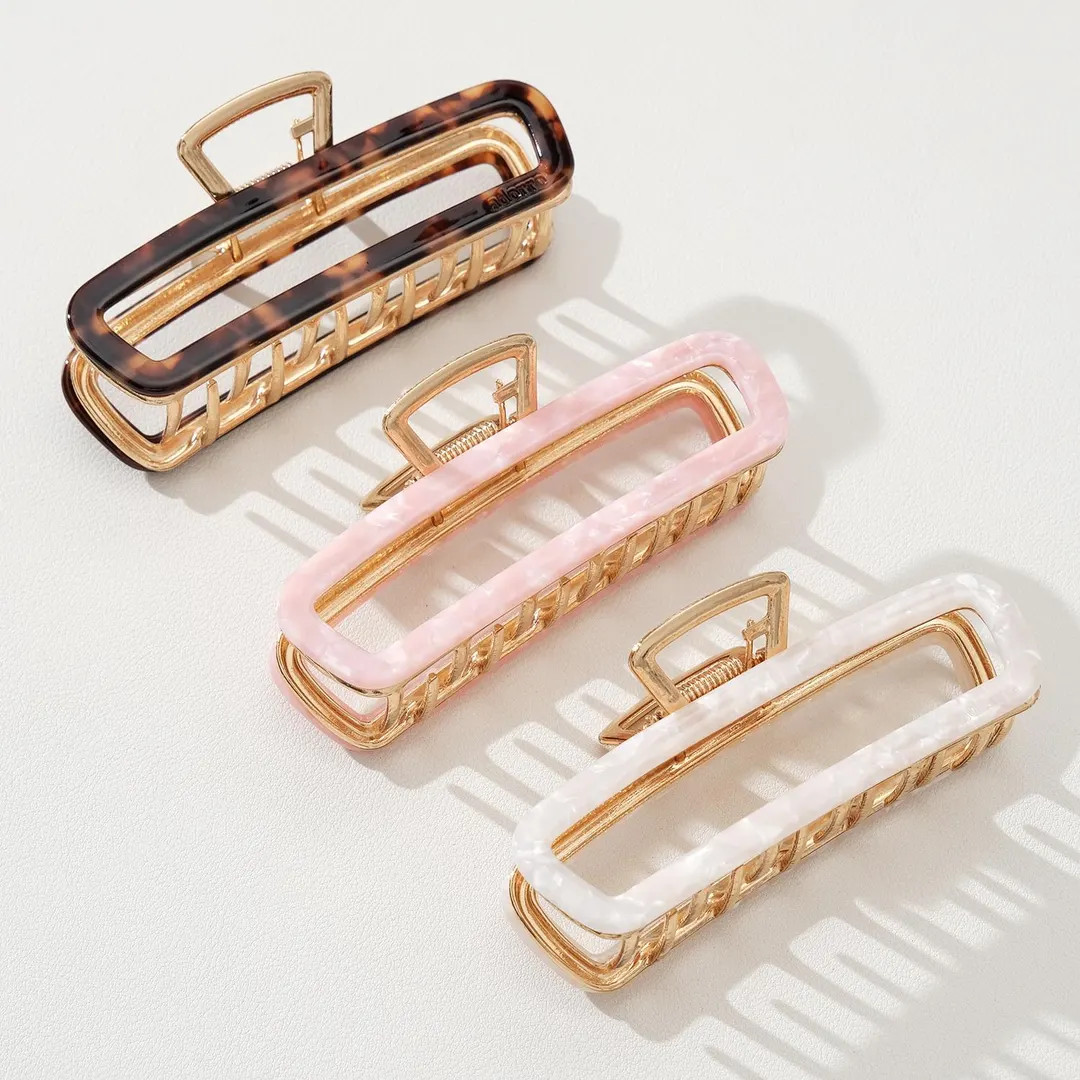 Harlow Hollow Metal Claw Clip - M/L - Etsy | Etsy (US)