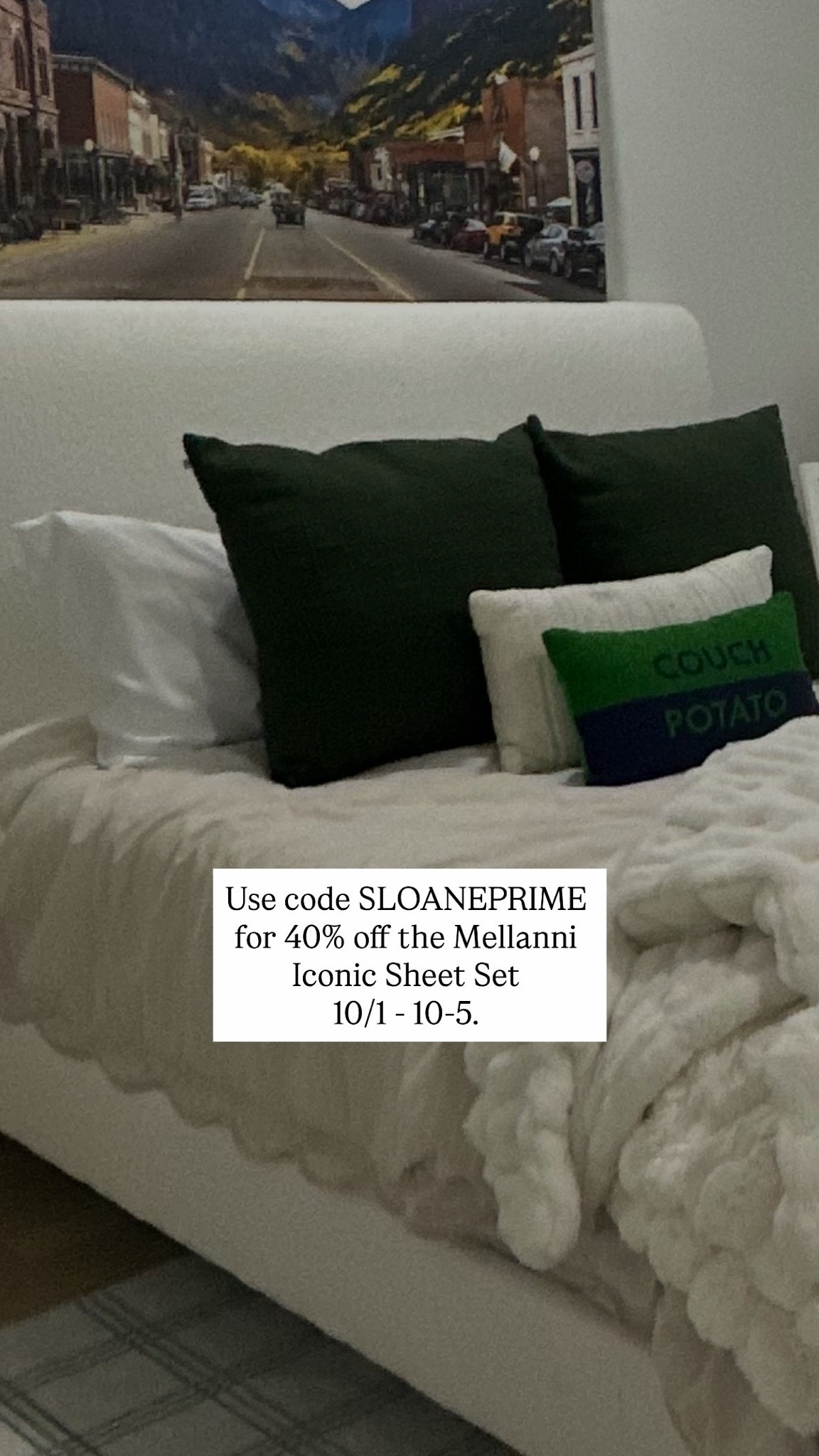 Use code SLOANEPRIME for 40% off Mellanni Iconic Sheet Set 10/1-10/5. Mellanni Iconic 4-Piece, Ultra Soft Sheet Set (Queen, White)
10M+ Sleepers. Lab-tested: Sleeps Cool, Stays Bright, Strong, Smooth. Good Housekeeping Best Bedding, 7 yrs running.

#LTKHome #LTKSaleAlert #LTKSeasonal