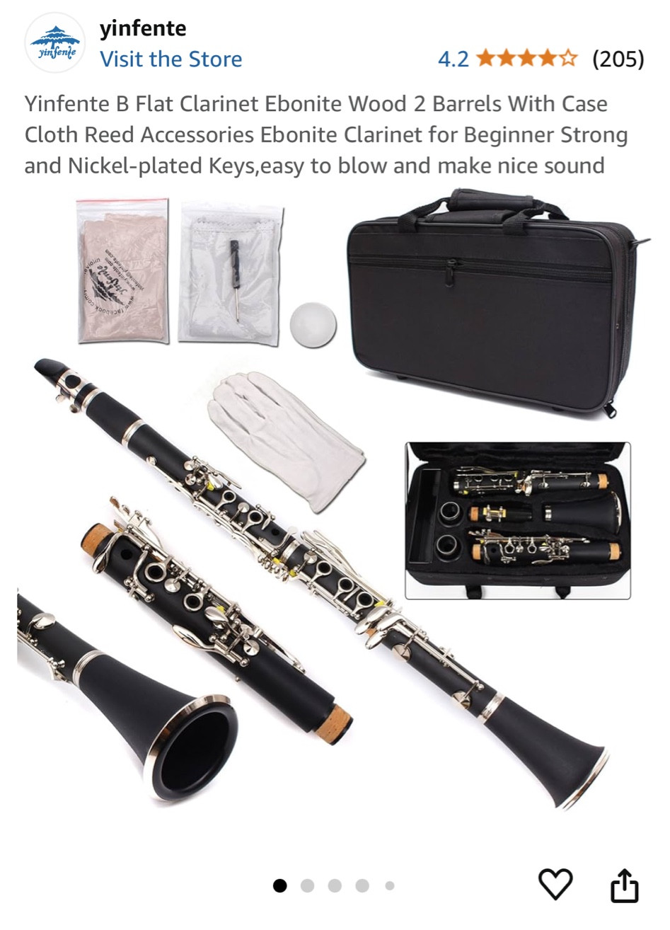 Clarinet for beginners/Clarinet para principiantes 

#LTKSaleAlert #LTKCyberWeek #LTKGiftGuide