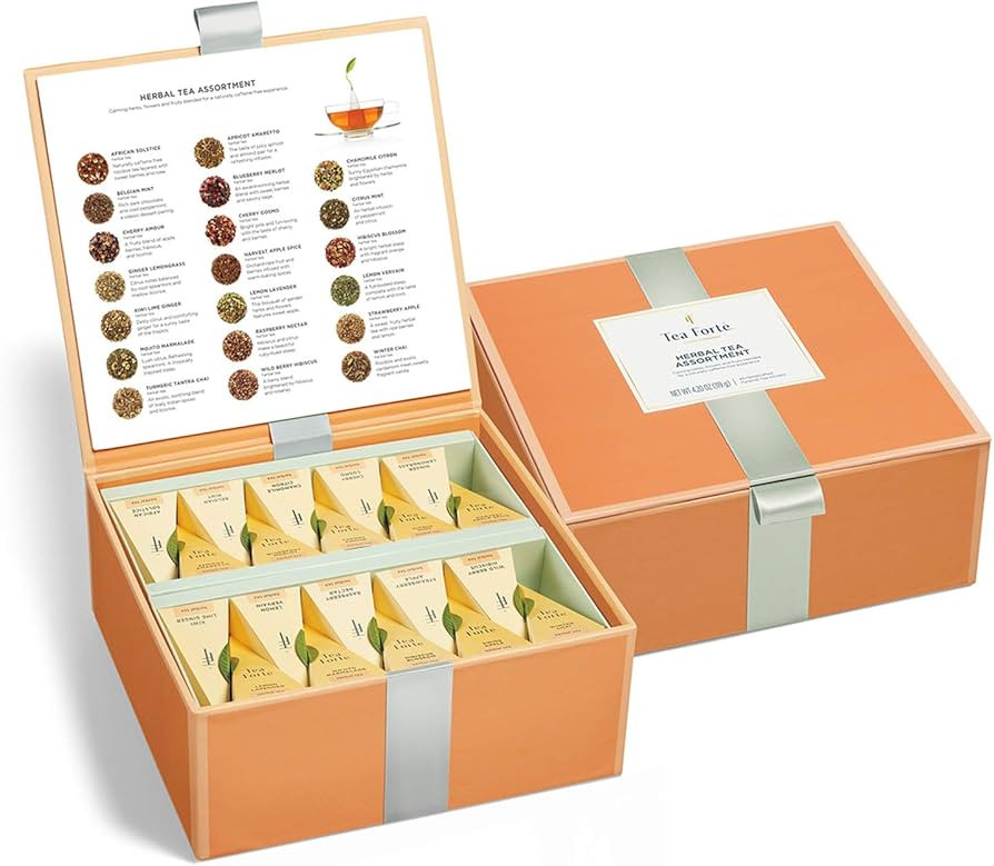 Tea Forte Herbal Tea Chests With Handcrafted Pyramid Infusers, 4.44 Ounce (Pack of 1) | Amazon (US)