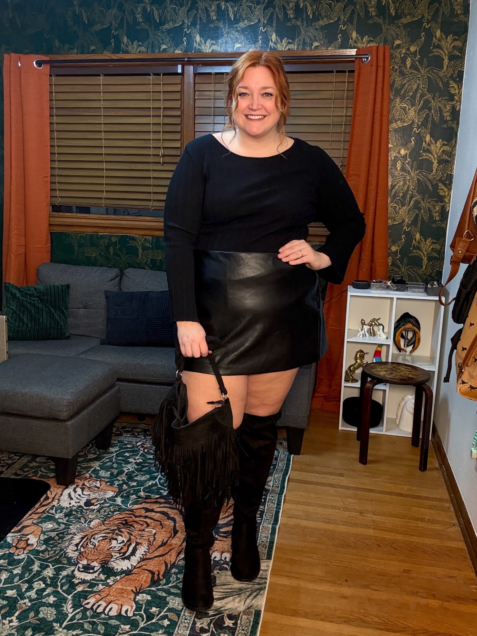 My favorite kind of outfit: all black monochrome 

Wearing XXL shirt as a US 16/18 top and XXL skort as 18/20 bottom

#LTKPlusSize #LTKMidsize #LTKTall