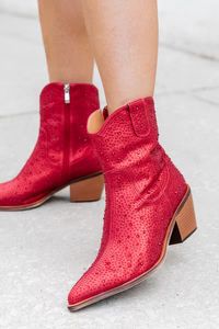 Rhegan Red Sparkle Boot | Pink Lily