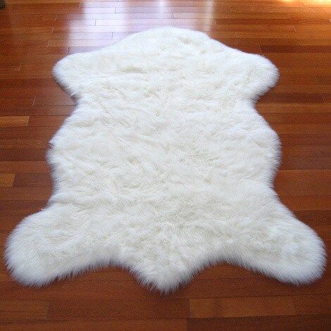 Snowy White Polar Bear Pelt Faux Fur Rug - 4'7 x 6'7 | Bed Bath & Beyond