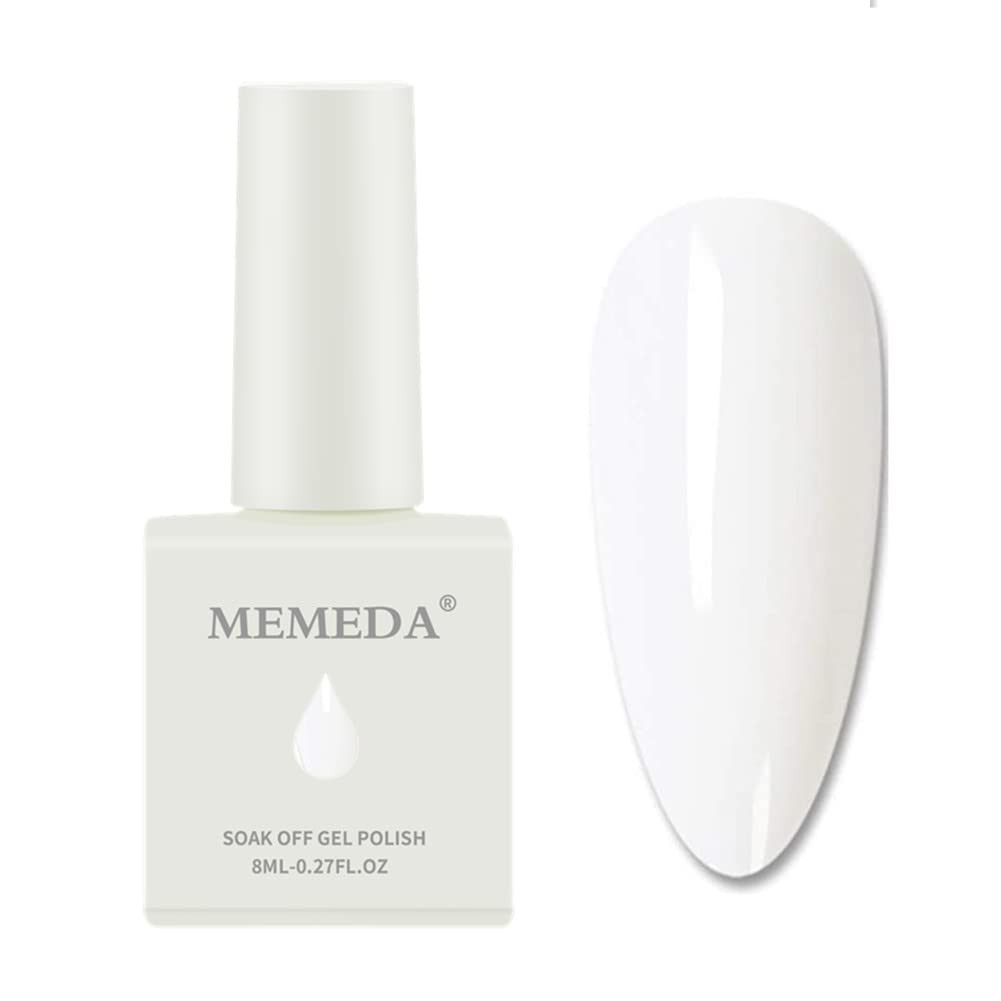 MEMEDA Gel Nail Polish, Milky White Nude Gel Polish, 0.27 fl oz | Amazon (US)