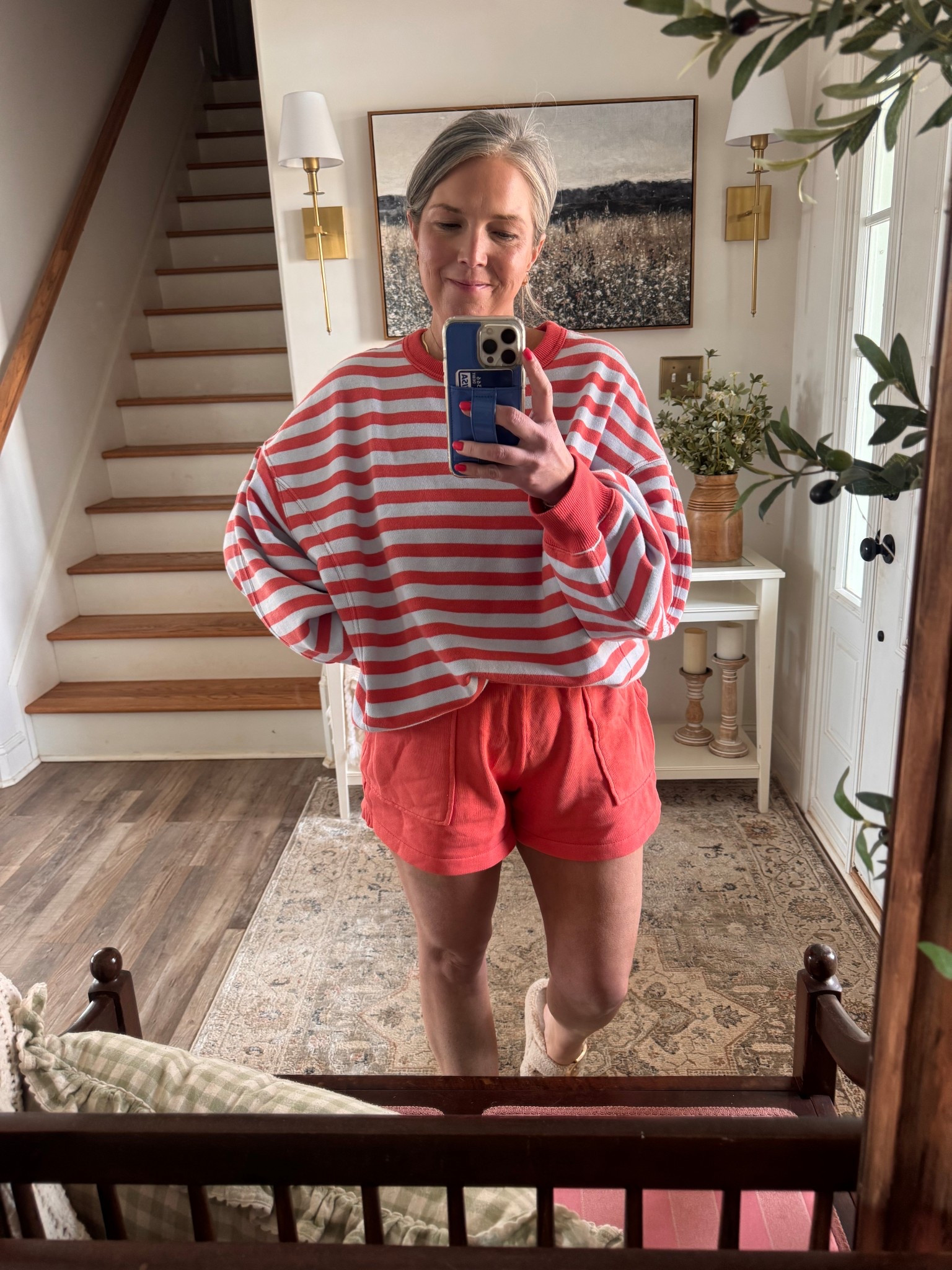 Pegs slow Sunday ootd
Shorts-Large 
Sweatshirt-Large

#LTKmomlife #LTKootd #LTKOver40