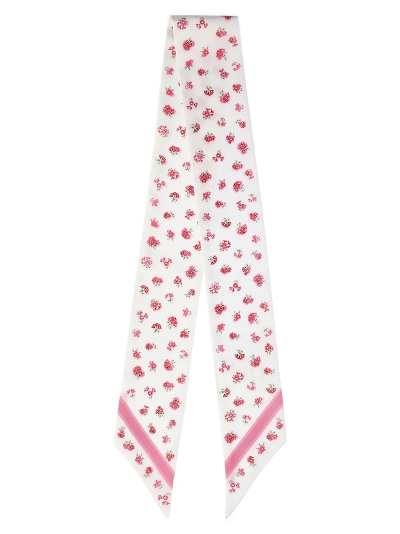 No Boundaries Women's Skinny Scarf Wrap, Pink Jubilee/Just Peach Ditsy | Walmart (US)