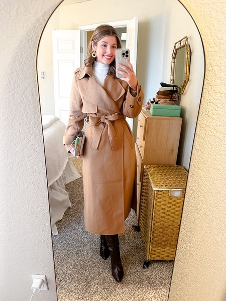 Winter outfit for church today! Wearing a S in dress and XS in coat! 

Winter outfit // church outfit // church dress // ootd // 

#LTKSeasonal #LTKstyletip