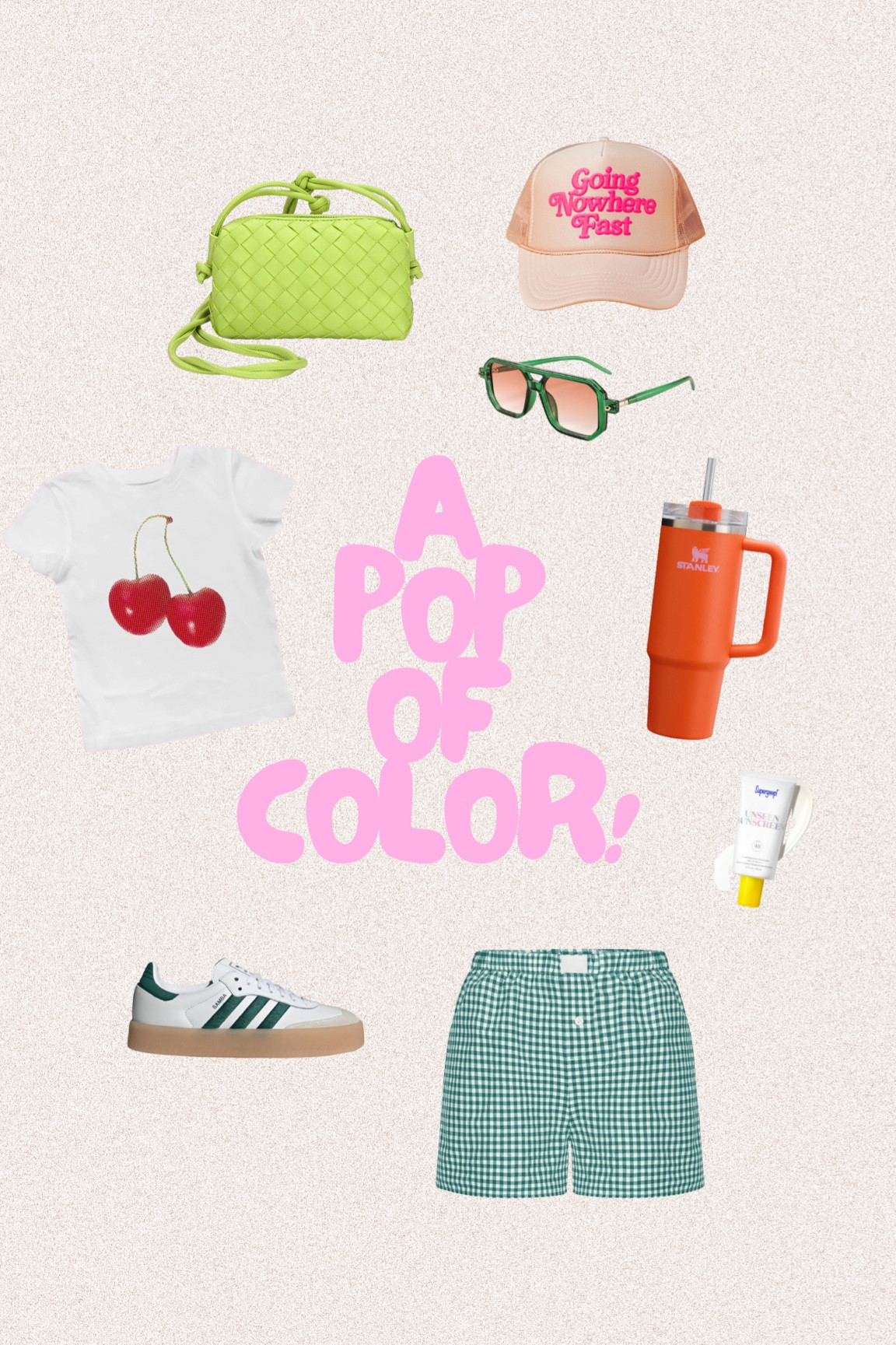 Color is always in season but especially  Summer 🌞🍑🔫🌸🍒

Summer outfits | summer style | summer color | colorful outfits | summer 2024 outfits | summer sunglasses | women’s sunglasses | retro sunglasses | eclectic style | eclectic summer | eclectic grandpa outfit | eclectic outfit | a pop of color | adidas sambas | adidas shoes | summer shoes | summer sneakers | summer shorts | womens shorts | trendy style | trending summer styles | Amazon summer outfit | vacation style | vacation outfits | summer bags | trucker hat | summer hats | womens hats | womens shoes | Stanley cup | babydoll tee | graphic tees | sunscreen | beach style | vacation style | summer fun | womens boxer shorts | womens plaid shorts | striped shorts 

#LTKStyleTip #LTKShoeCrush #LTKSwim