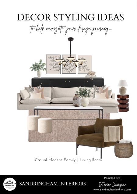 Decor Styling Ideas for a Casual Modern Family Living Roomm

#LTKhome #LTKstyletip