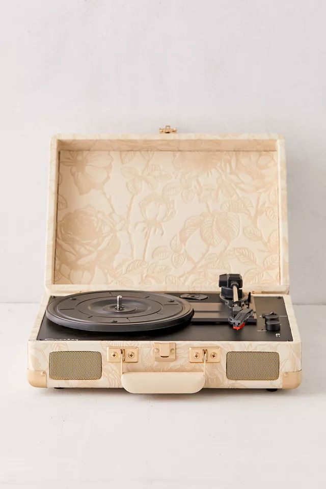 Crosley UO Exclusive Debossed Rose Cruiser Bluetooth Record Player | Urban Outfitters (US and RoW)