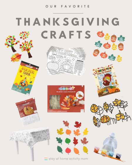 Lots of Thanksgiving craft kits for kids. Perfect to grab now and save for the kids table during Thanksgiving dinner! 

#LTKHoliday #LTKkids #LTKSeasonal
