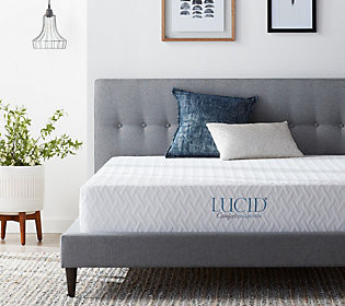 LUCID Comfort Collection 10"" Medium Mattress, Q ueen | QVC