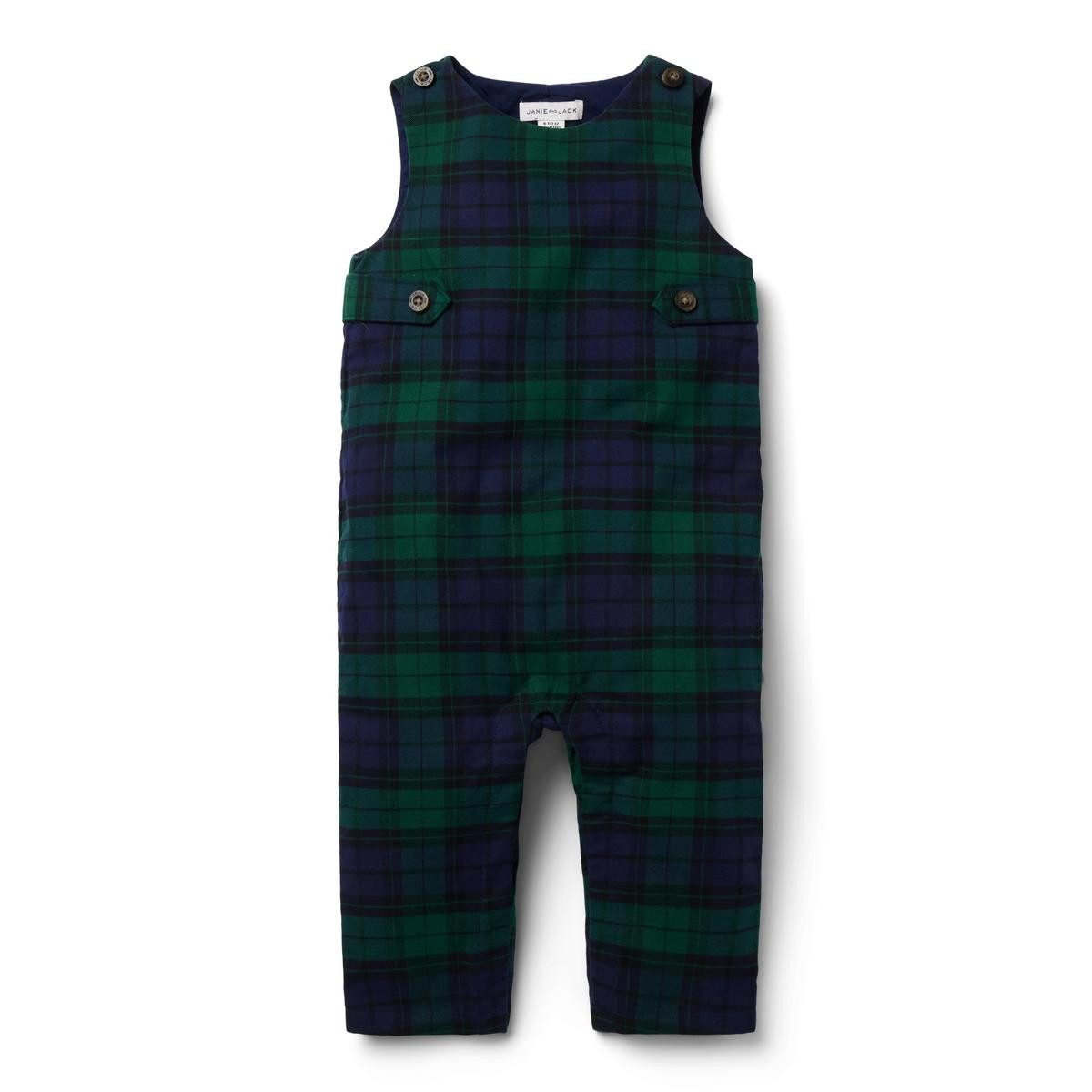 The Tartan Holiday Baby Overall | Janie and Jack