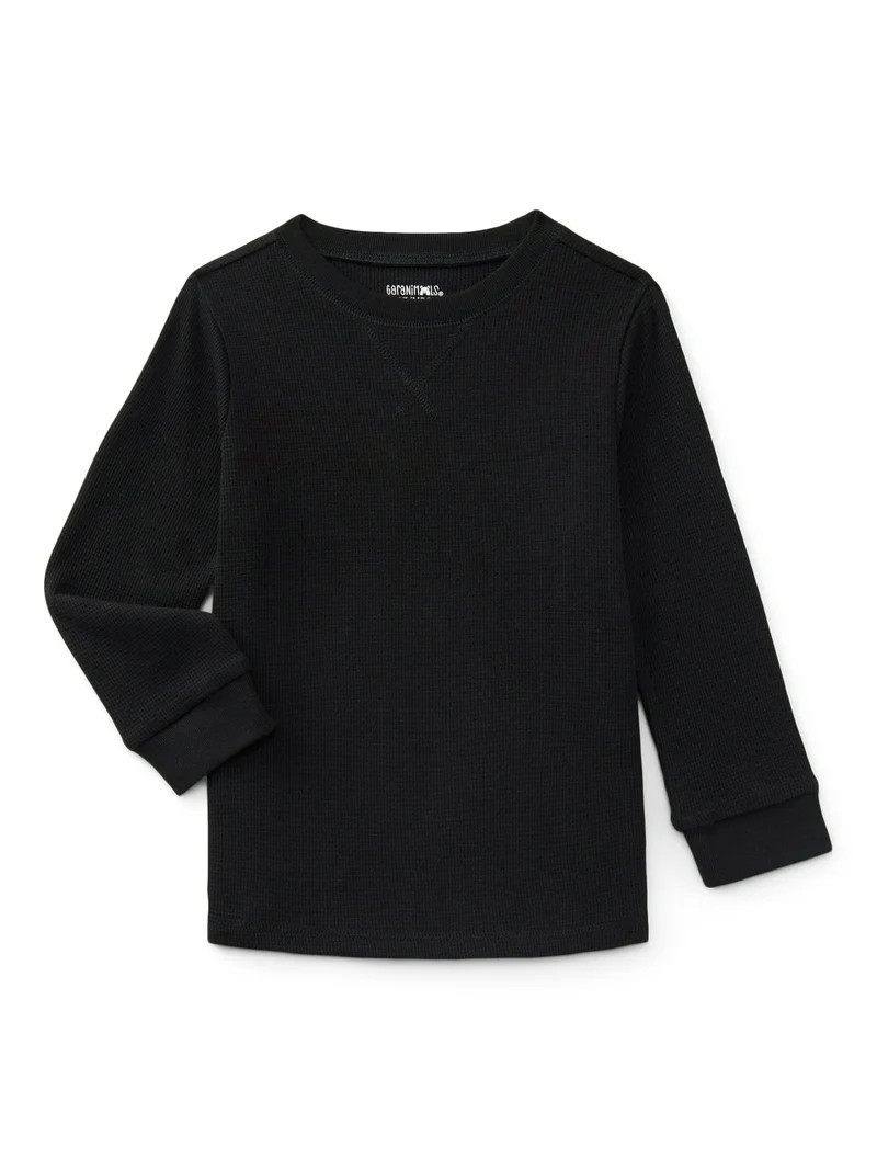Garanimals Toddler Boys Holiday Micro Thermal Tee with Long Sleeves, Sizes 18M-5T | Walmart (US)