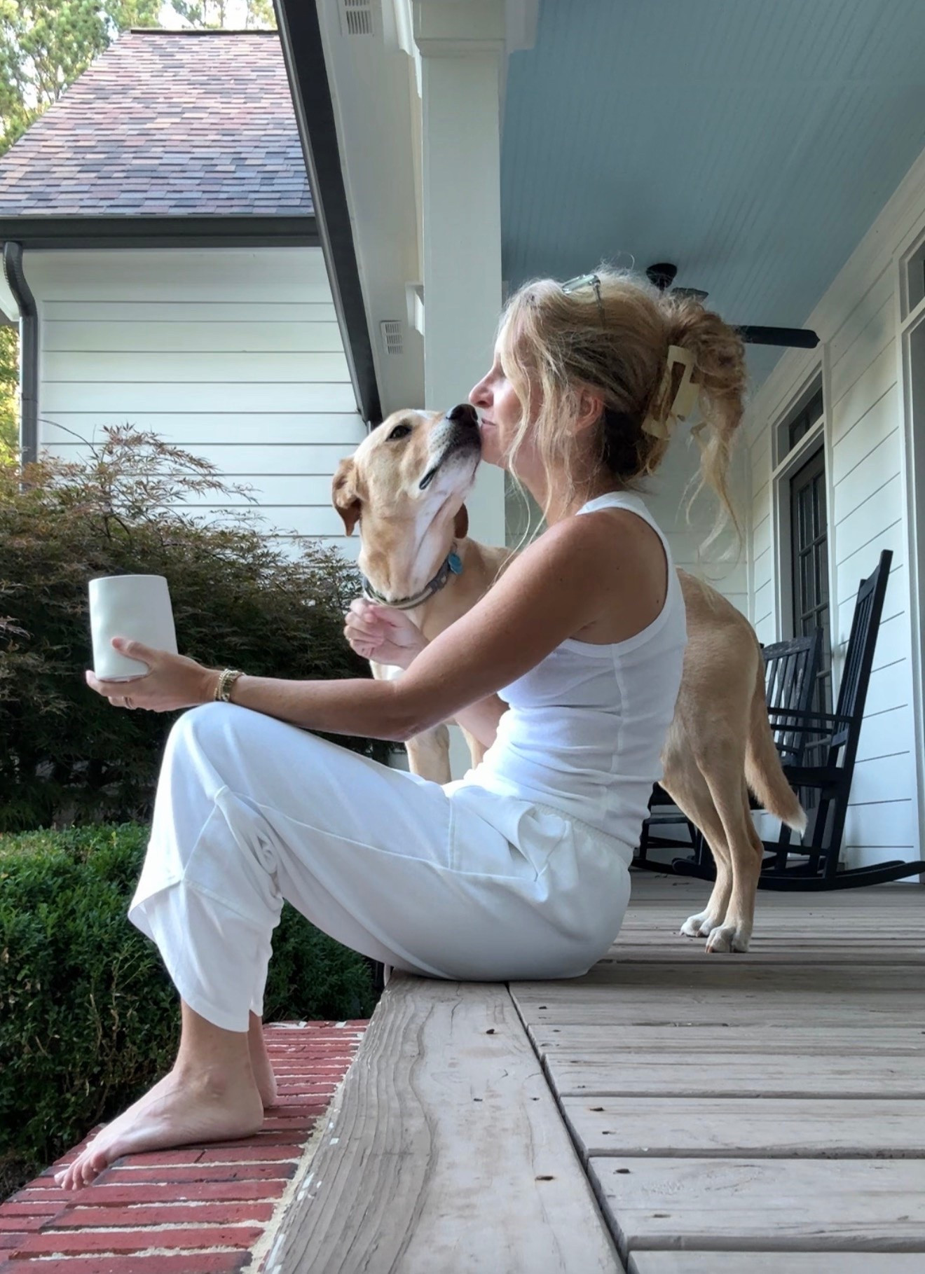 Dog kisses 🤍 Love these 14oz coffee mugs too!

#LTKdayinmylife #LTKmorningroutine #LTKOver40