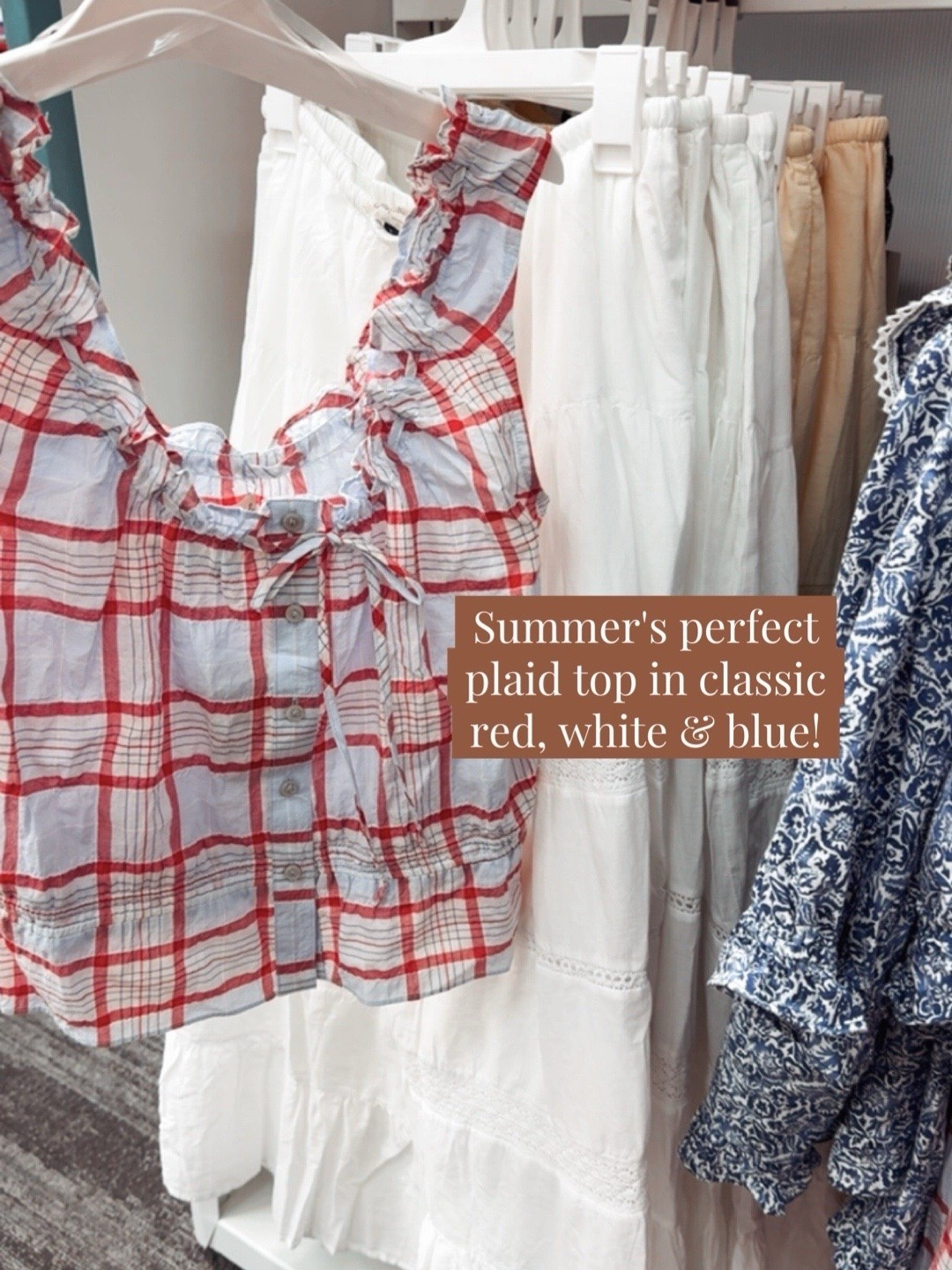 How darling is this plaid tank? Would have been perfect for Fourth of July!

#LTKootd #LTKOver40 #LTKSeasonal