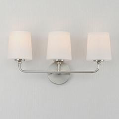 Maxim Bristol 20 3/4" Wide Satin Nickel 3-Light Bath Light | www.lampsplus.com | Lamps Plus