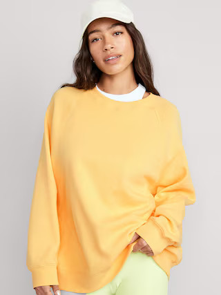 Oversized Vintage Tunic Sweatshirt for Women | Old Navy (US)
