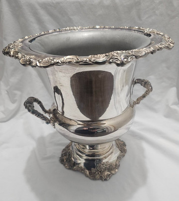 BAROQUE Wallace Silverplate CHAMPAGNE WINE COOLER ICE BUCKET #243 | eBay US