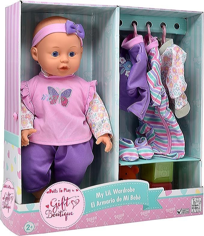 Soft Body Baby Doll, 14 Inch Doll with Clothes Set and Accessories | Amazon (US)