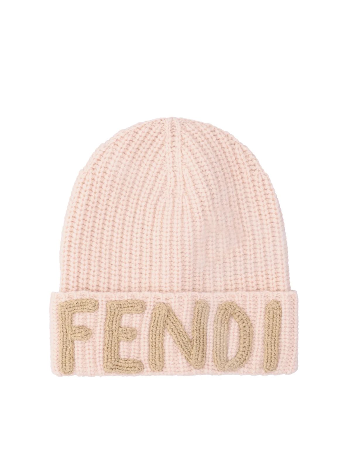 Fendi Logo Embroidered Ribbed Knit Beanie | Cettire Global
