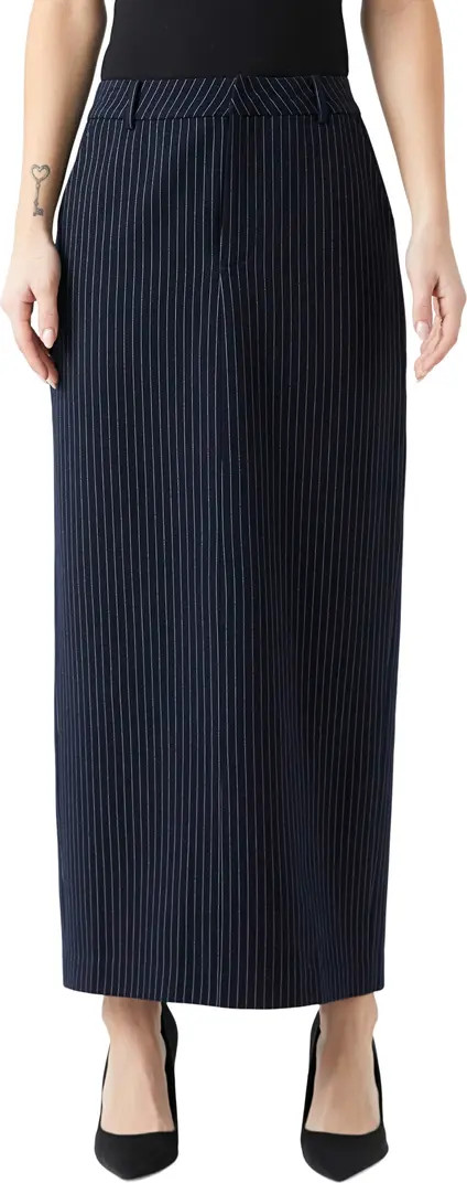 Grey Lab Pinstripe Maxi Skirt | Nordstrom | Nordstrom
